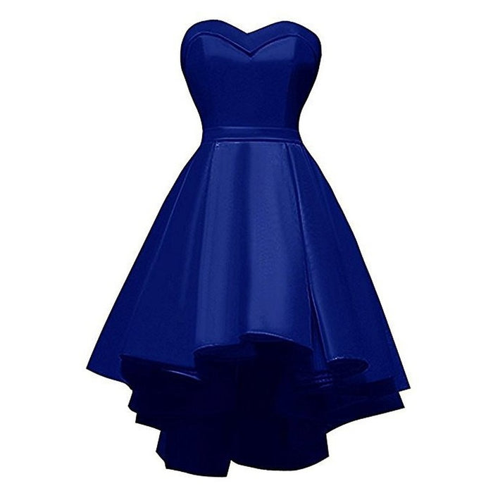 Short Formal Dress Strapless Ruffles Prom Short Party Dress
