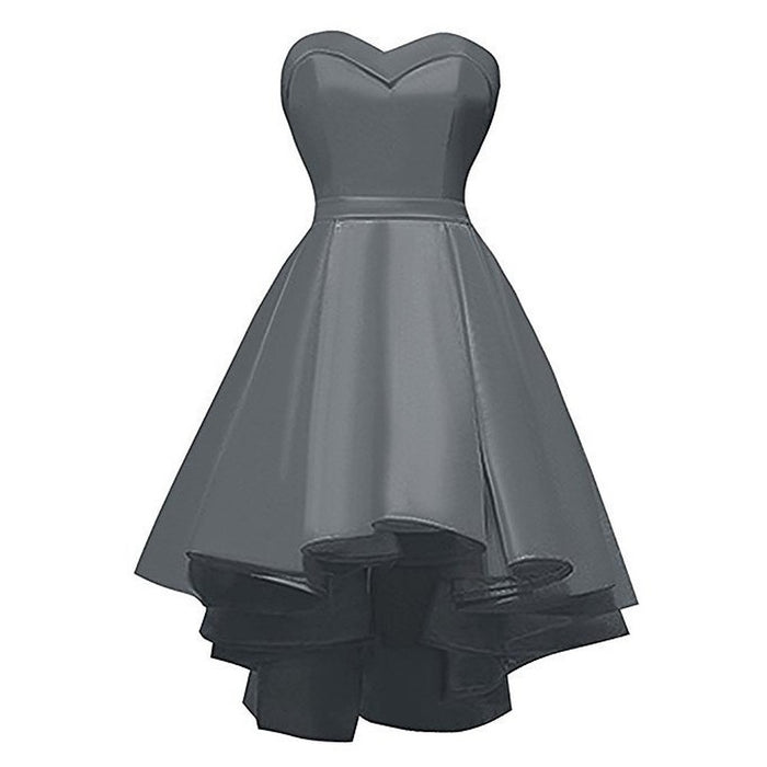 Short Formal Dress Strapless Ruffles Prom Short Party Dress
