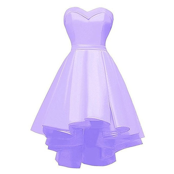 Short Formal Dress Strapless Ruffles Prom Short Party Dress