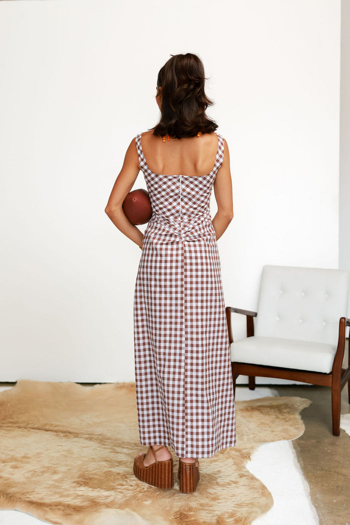 Sideline Maxi  - Gingham