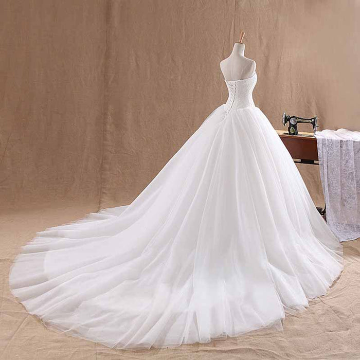 Simple Style Off The Shoulder Wedding Dresses Lace Plus Size Bridal Gowns