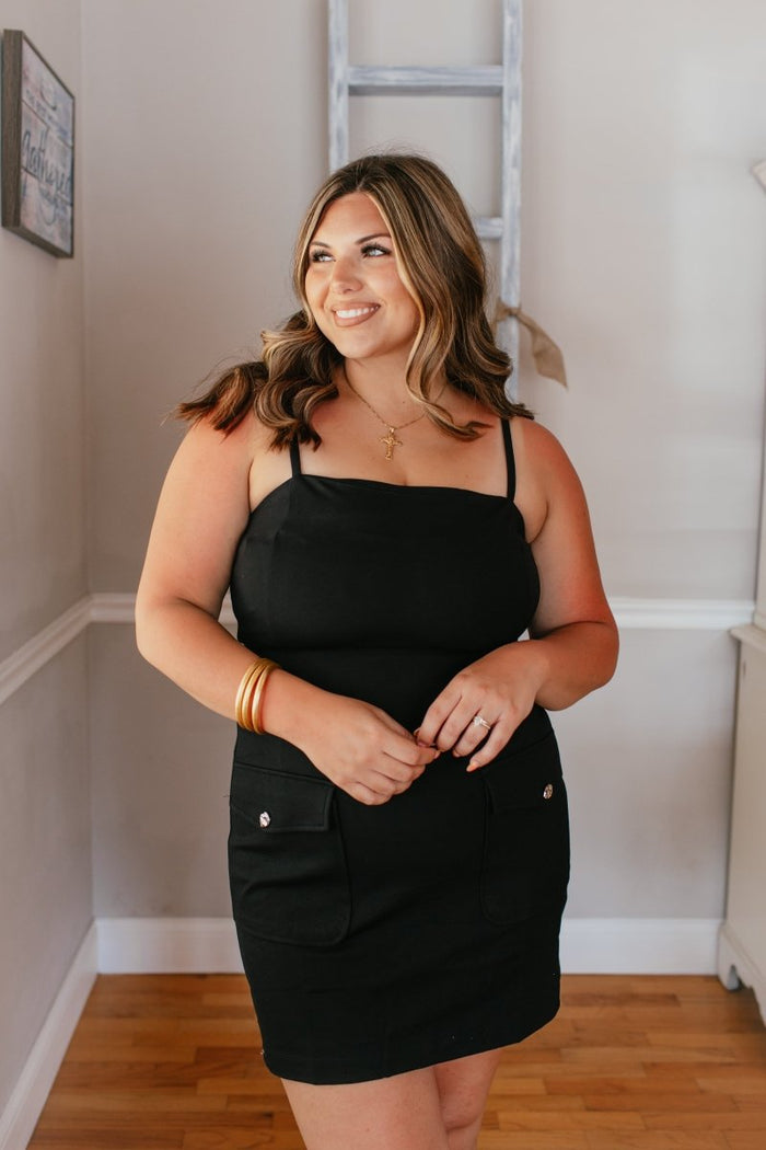 Simply Sophisticated Dress In Black - Macoma Boutique250 Dresses