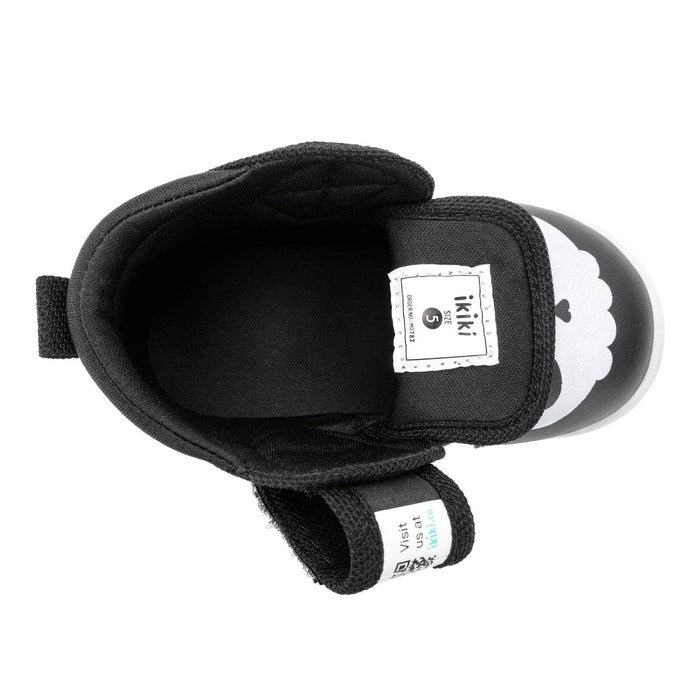 Skull & Crossbones Pirate Toddler Shoes | Black/White Squeaky Shoes ikiki® Shoes