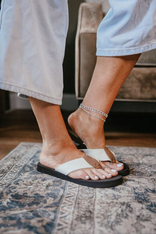 Slider Anklet In Silver - Macoma Boutique310 Accessories/Jewelry