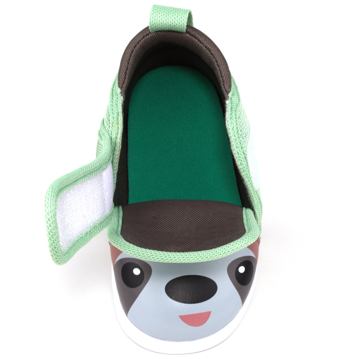 Sloth Squeaky Single Shoe for Boys and Girls V2 | Green/Brown | (One Shoe Only)
