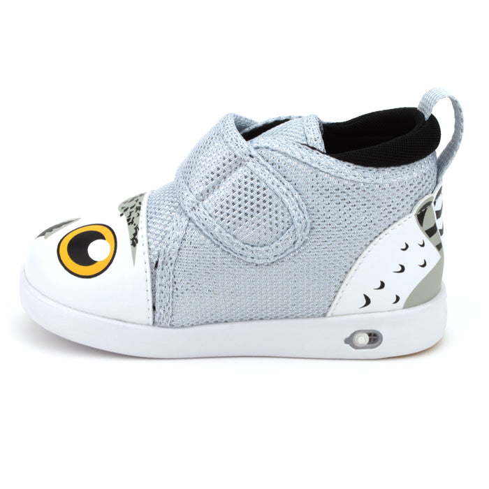 Snowy Owl Squeaky Toddler Shoes for Boys and Girls V2 | Sparkly White