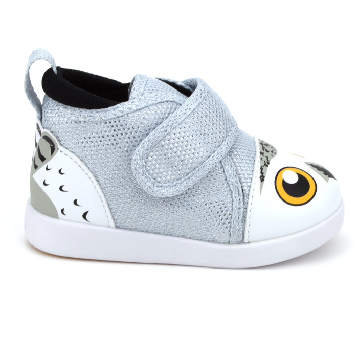Snowy Owl Squeaky Toddler Shoes for Boys and Girls V2 | Sparkly White