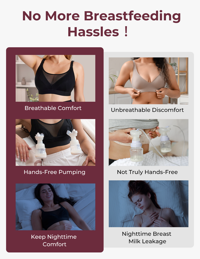Soutien-gorge d'allaitement en bambou - Ultra-doux & Cool Breeze - HF018