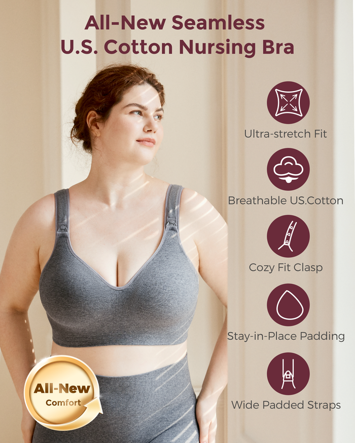 Soutiens-gorge d’allaitement Momcozy en coton pour poitrines généreuses