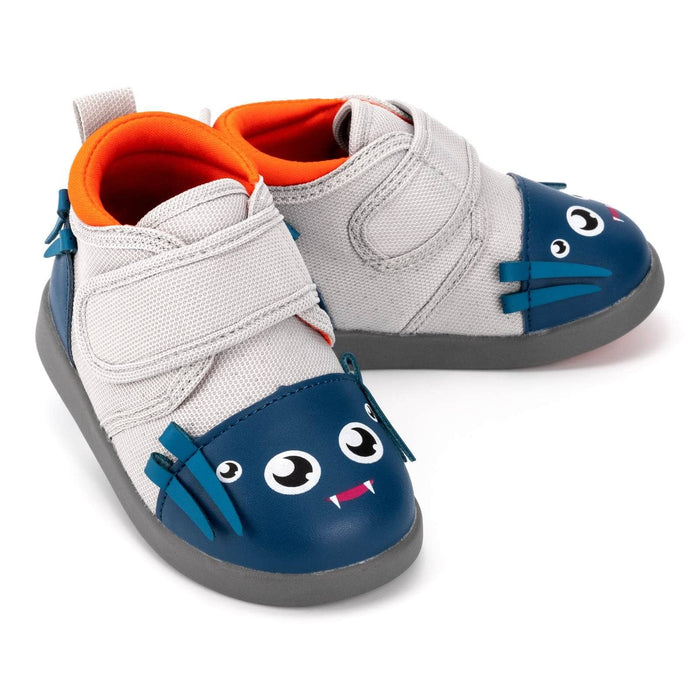 Spider Squeaky Toddler Shoes | Blue/Gray Squeaky Shoes ikiki® Shoes Size 2