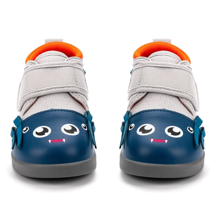 Spider Squeaky Toddler Shoes | Blue/Gray Squeaky Shoes ikiki® Shoes
