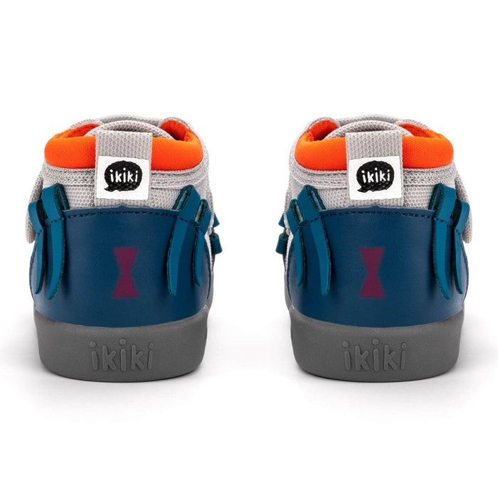 Spider Squeaky Toddler Shoes | Blue/Gray Squeaky Shoes ikiki® Shoes