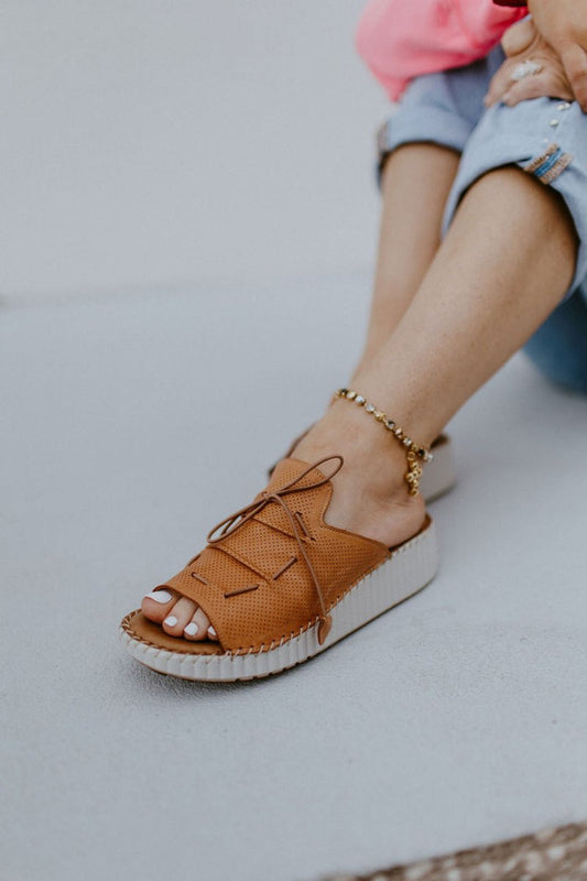 Spring Step Camel Nevelle Wedge Sandals - Macoma Boutique302 Wedges & Heels