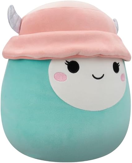 Squishmallows Original 12-Inch Yollie the Mint Yeti with Bucket Hat