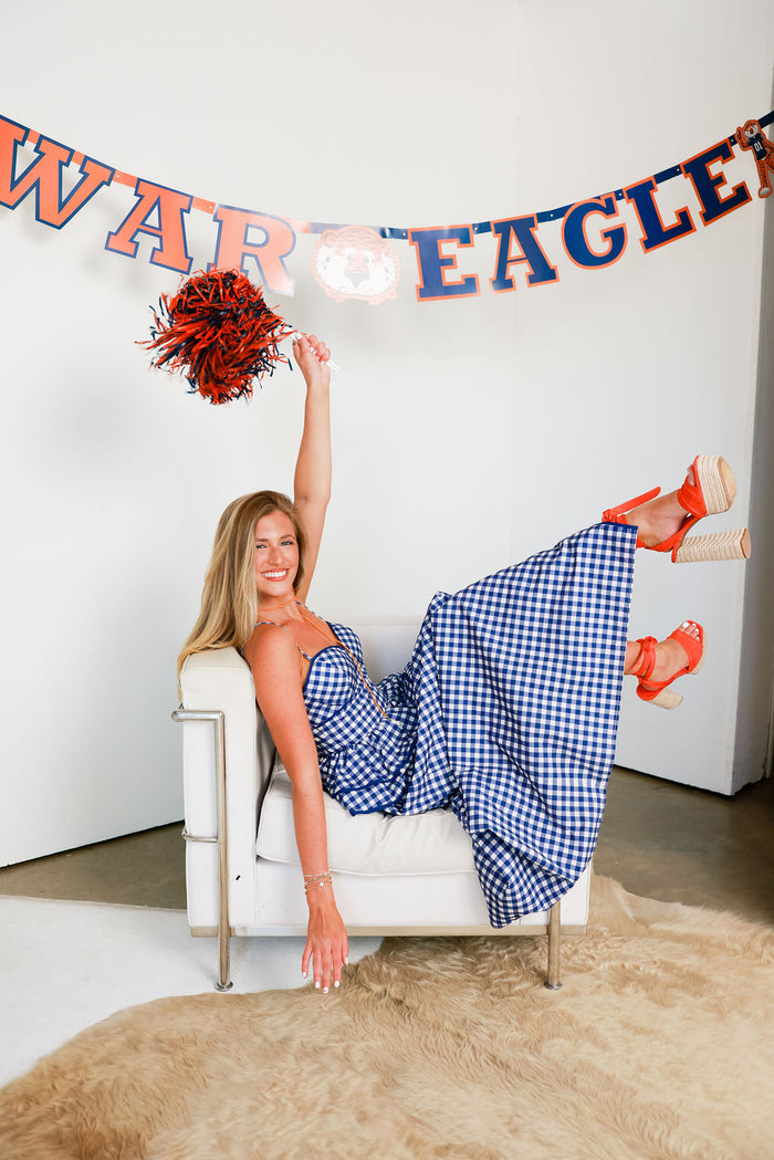 Stadium Maxi - Blue Gingham