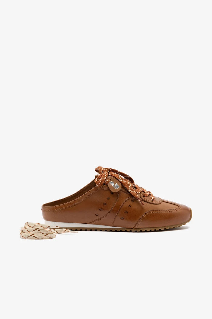 Stella Mule In Caramel Leather Sneaker Larroudé