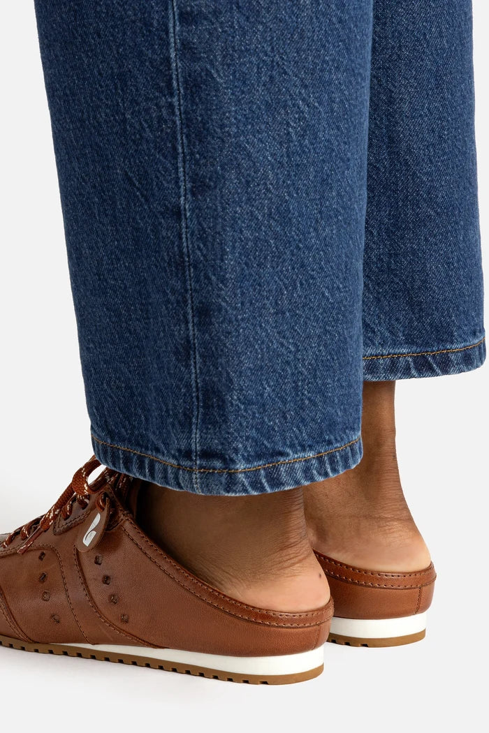 Stella Mule In Caramel Leather Sneaker Larroudé