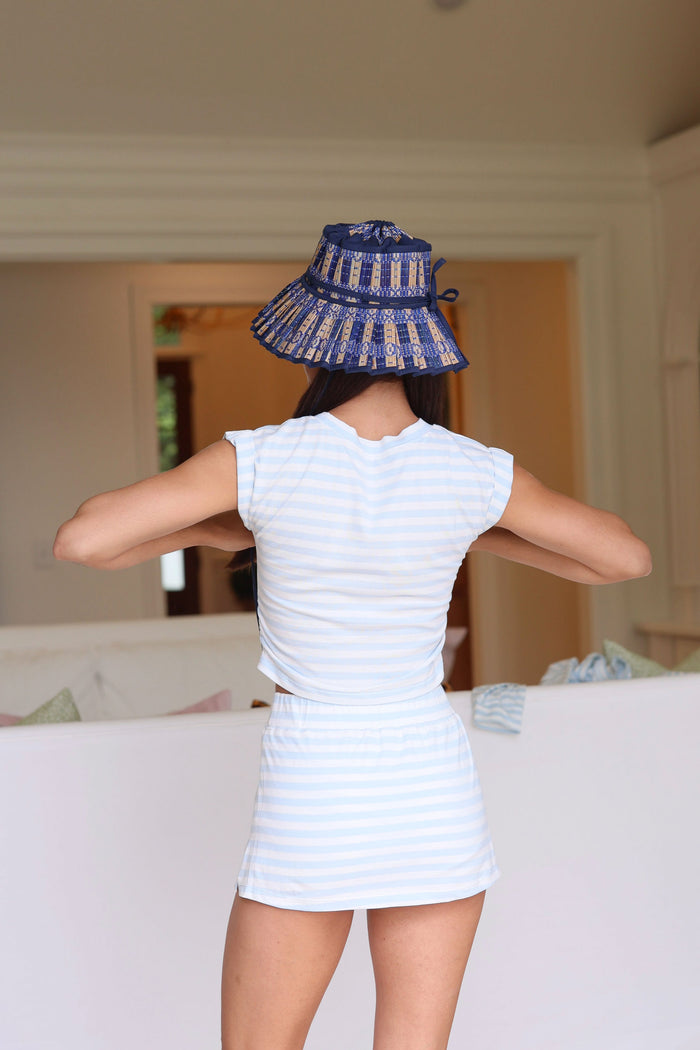 Stripe Baby Tee - Bluebell