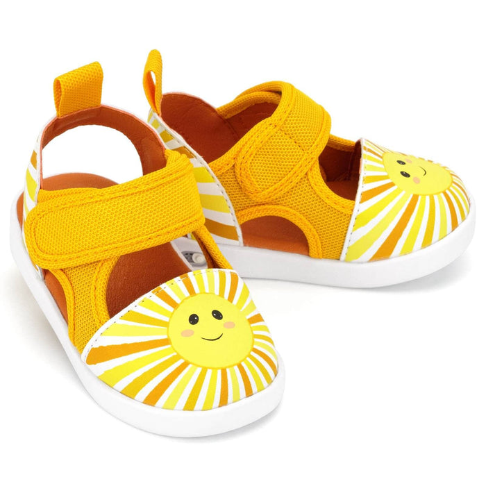Sunshine Squeaky Toddler Sandals | Yellow Squeaky Sandals ikiki® Shoes Size 3