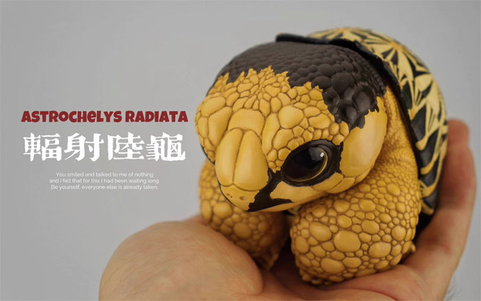 Super Q Radiated tortoise turtle Resin Replica Model Figurine Figure (pre-order)