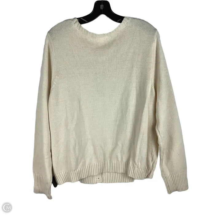 Sweater Cardigan By Lc Lauren Conrad In Cream, Size: 2x