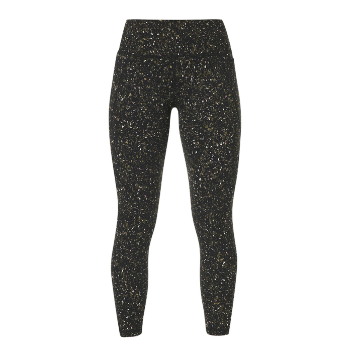Sweaty Betty Power 7/8 Workout Leggings in Green Ditsy/Terrain Print SS26