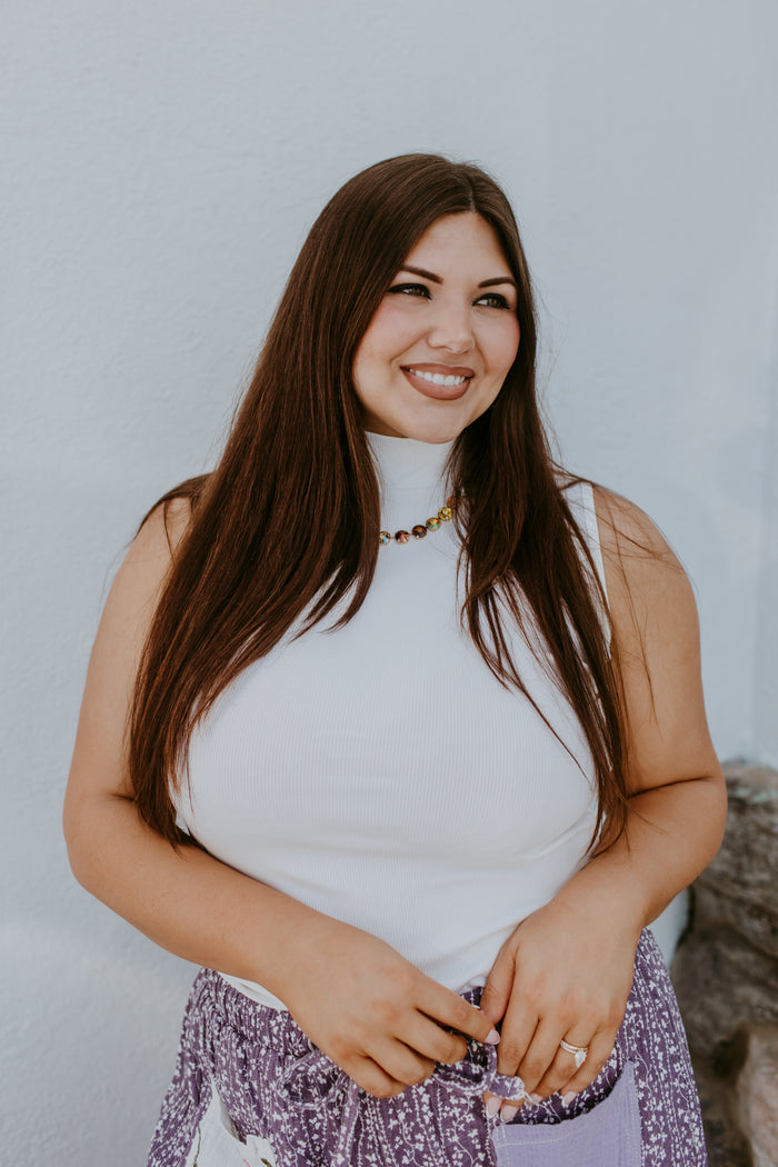 Sweet Simplicity Tank In White - Reg & Curvy -FINAL SALE