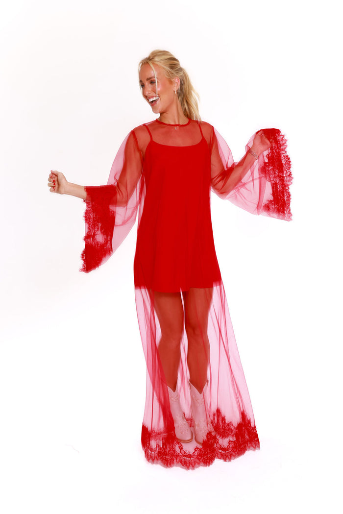 Sweet Symphony Dress - Cherry
