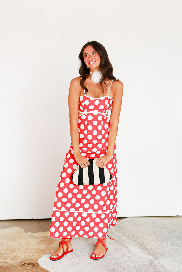 Sweetheart Maxi - Cherry Polka Dot