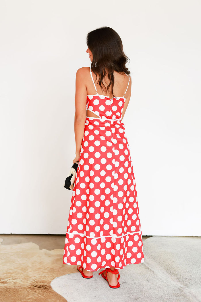 Sweetheart Maxi - Cherry Polka Dot