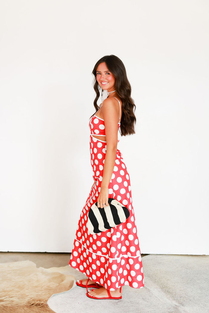 Sweetheart Maxi - Cherry Polka Dot