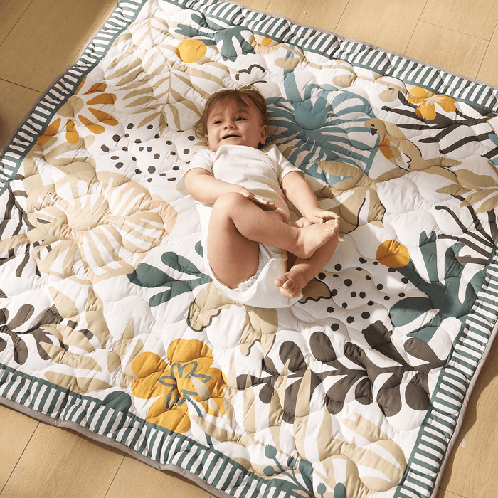 Tapis de jeu portable pour bébé - Vert forêt