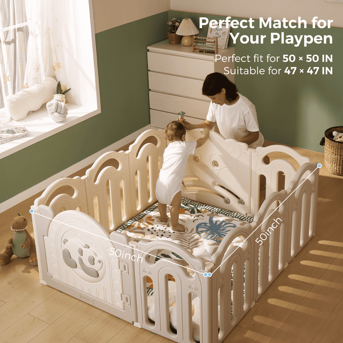 Tapis de jeu portable pour bébé - Vert forêt