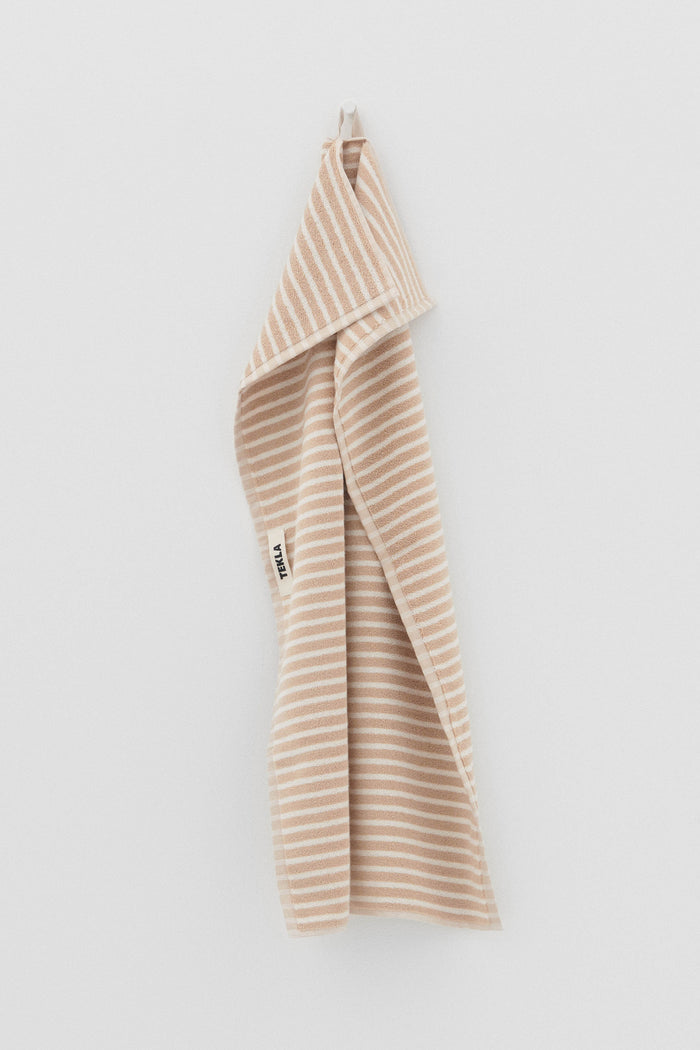 Terry Bath Towel Ivory Stripe