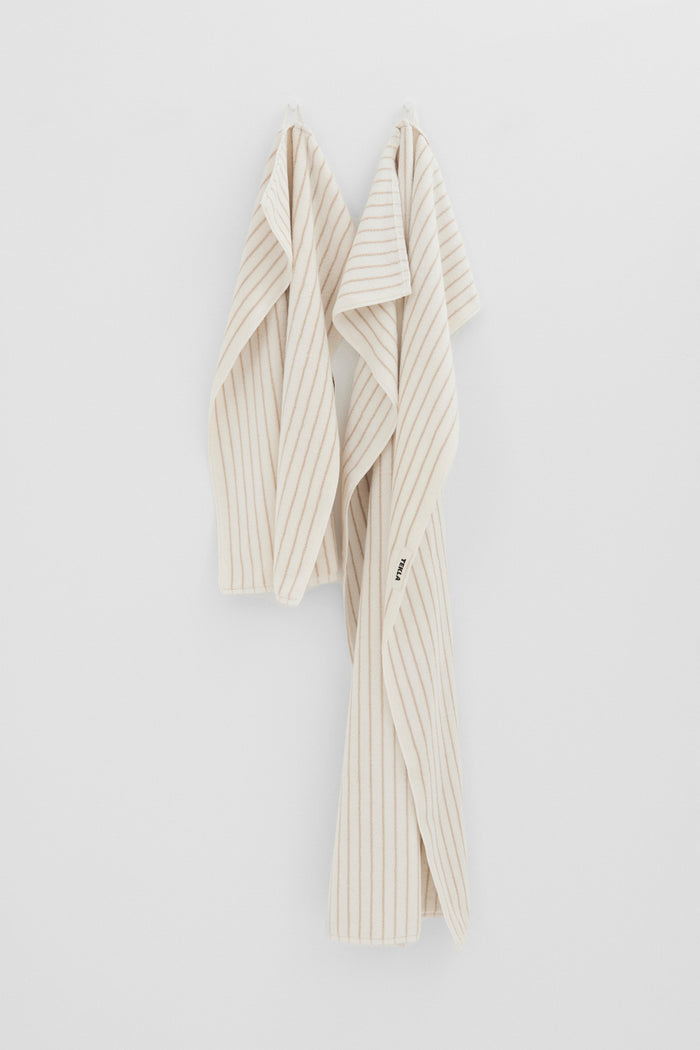 Terry Hand Towel Sienna Stripe