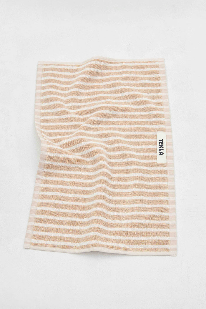 Terry Washcloth Ivory Stripe