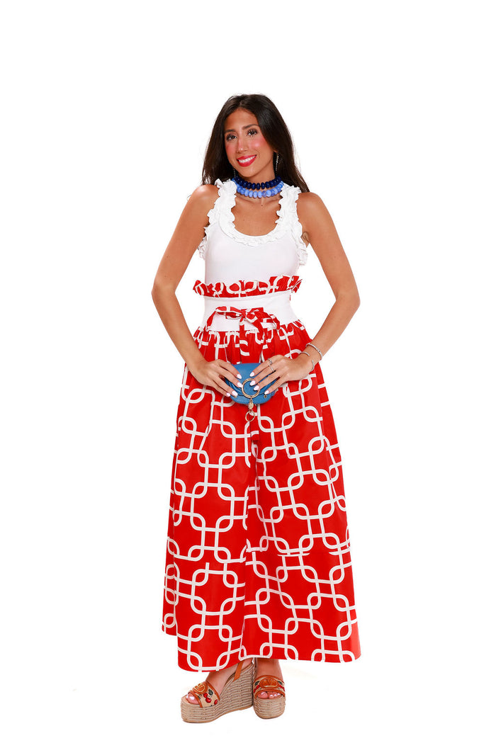The Leo Skirt - Cherry