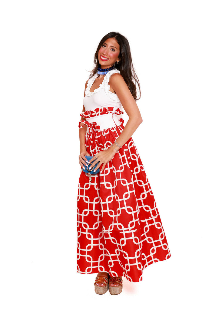 The Leo Skirt - Cherry