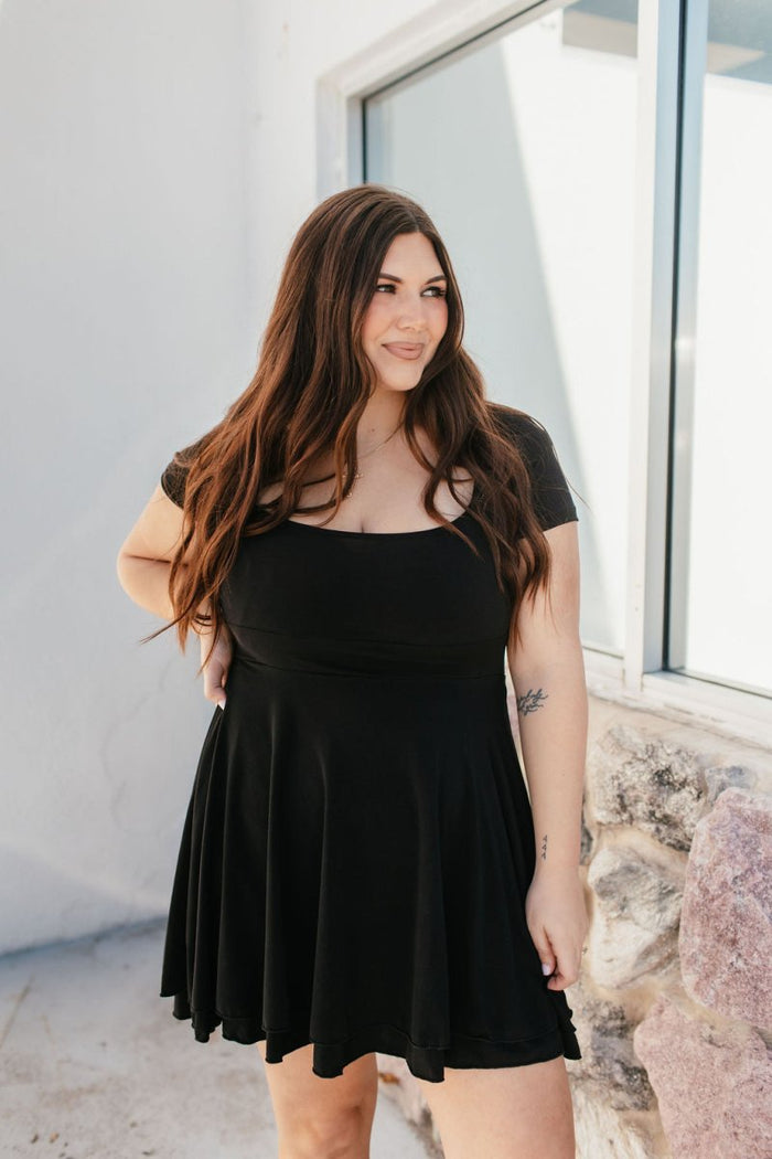 The Madeline Dress In Black - Reg & Curvy - Macoma Boutique250 Dresses