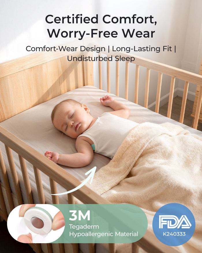 Thermomètre Bébé Intelligent Momcozy – Précision de Qualité Médicale & Suivi en Temps Réel via l’Application
