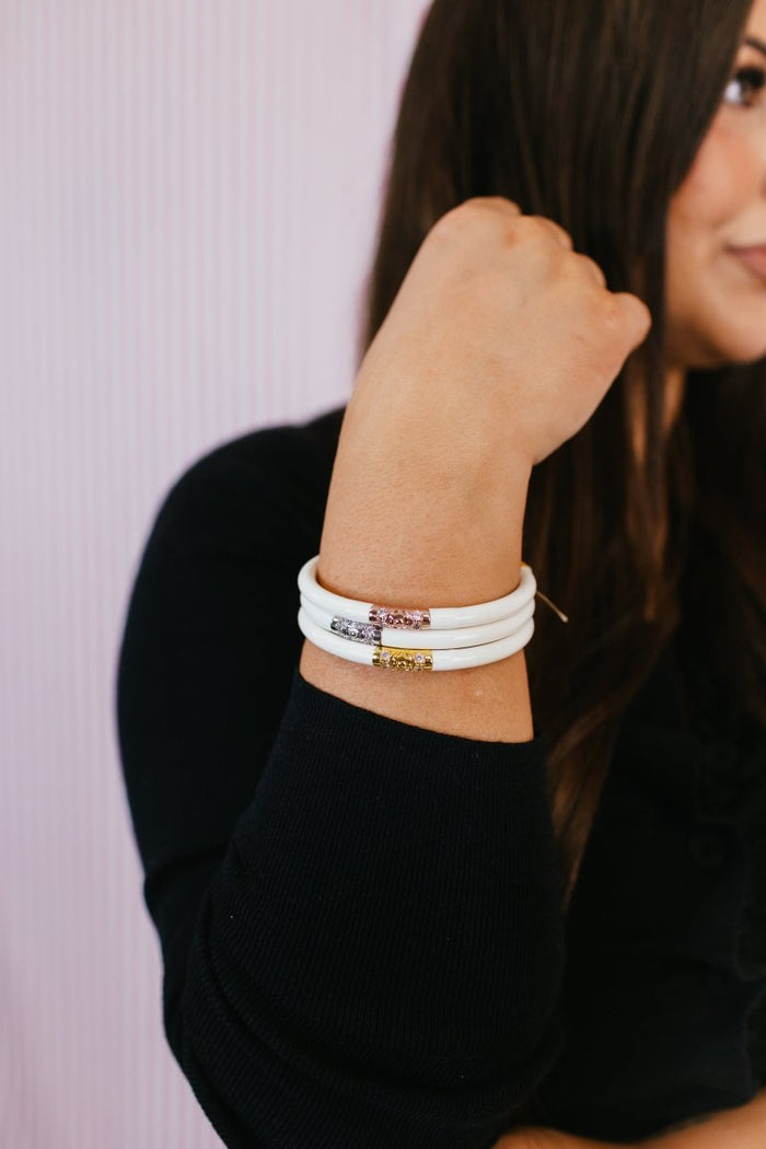 Three Kings All Weather Bangles In Ivory - Macoma Boutique310 Accessories/Jewelry