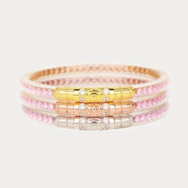 Three Queens All Weather Bangles In Petal Pink - Macoma Boutique310 Accessories/Jewelry