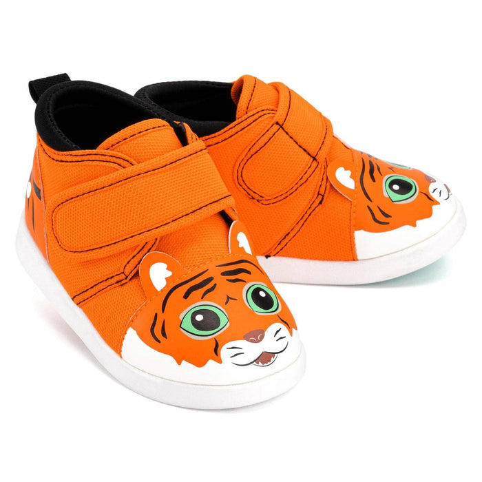 Tiger Squeaky Toddler Shoes | Orange Squeaky Shoes ikiki® Shoes Size 2
