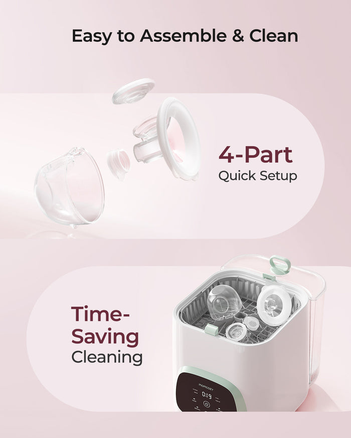 Tire-lait portable Momcozy S12 Pro – Rapide à installer