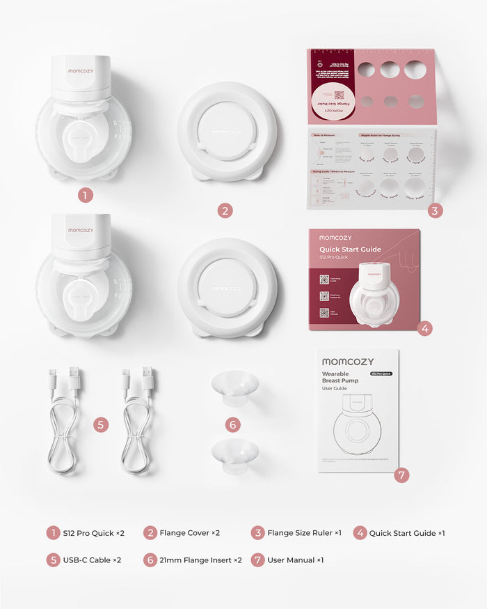 Tire-lait portable Momcozy S12 Pro – Rapide à installer
