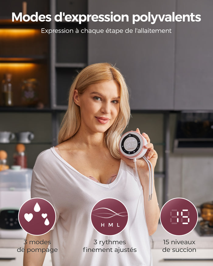 Tire-lait portable V1 Pro de qualité hospitalière