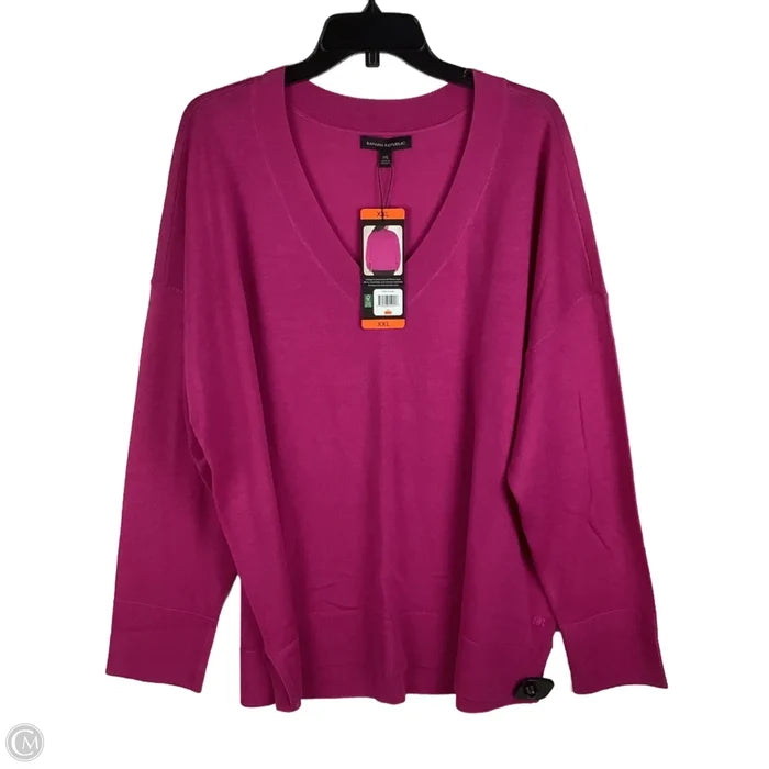 Top Long Sleeve By Banana Republic In Pink, Size: Xxl