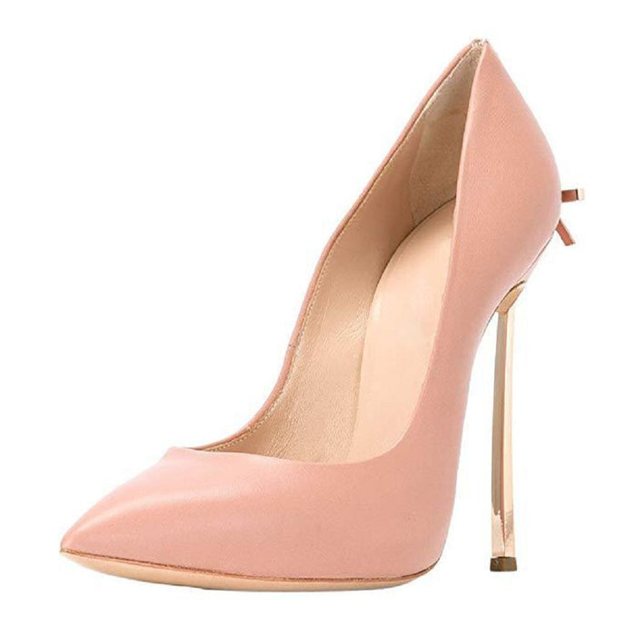 Tucomosi Women Wedding Shoes Point Toe Stiletto with Bow