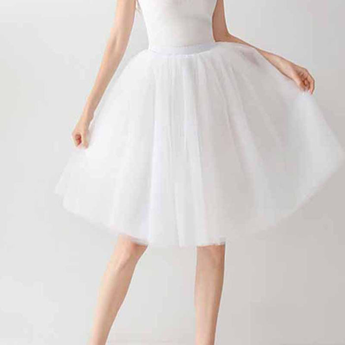Tulle Skirts for Women Knee Length Layered Short Prom Party Tutu Skirt