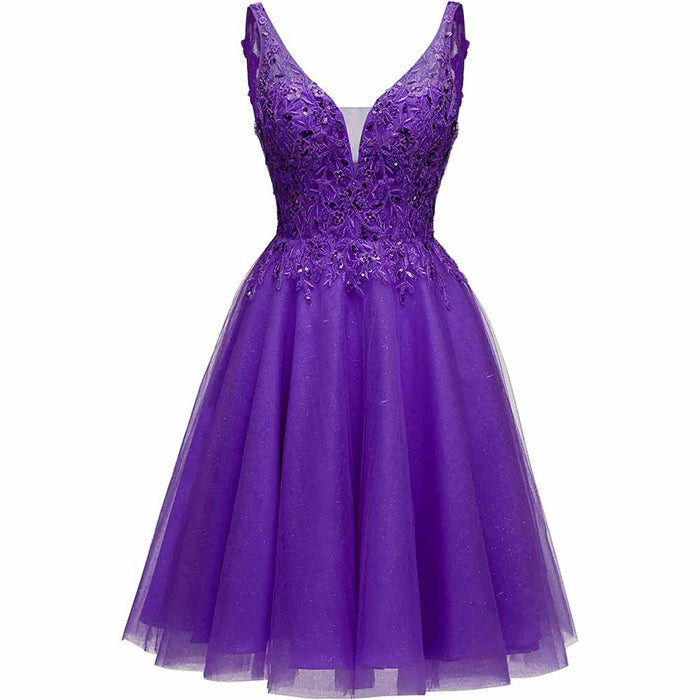 Tutu Homecoming Dresses Short Prom Dresses for Teens Lace Cocktail Dress